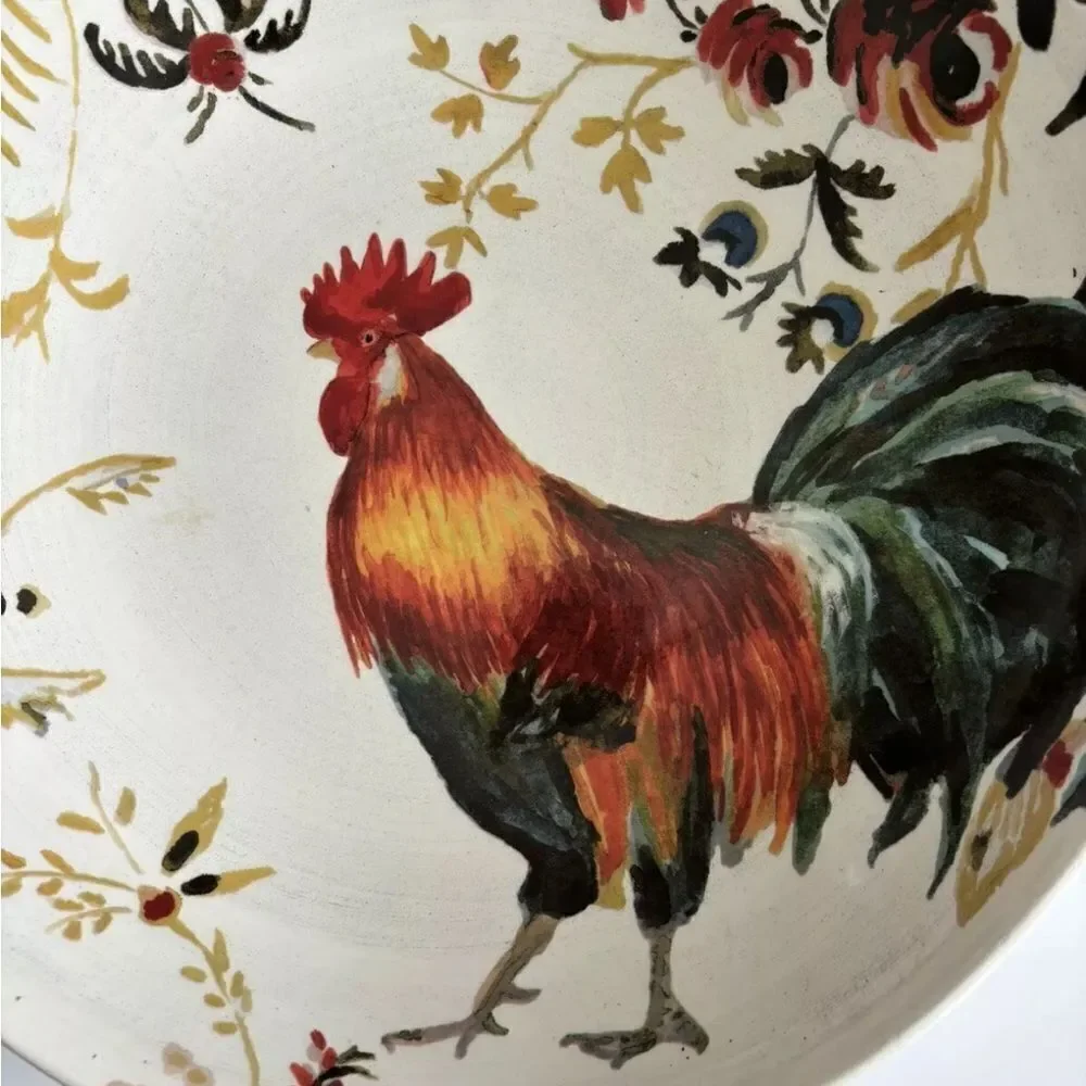 Williams Sonoma Rooster Francais Large Serving Bowl By Marc Lacaze 2008